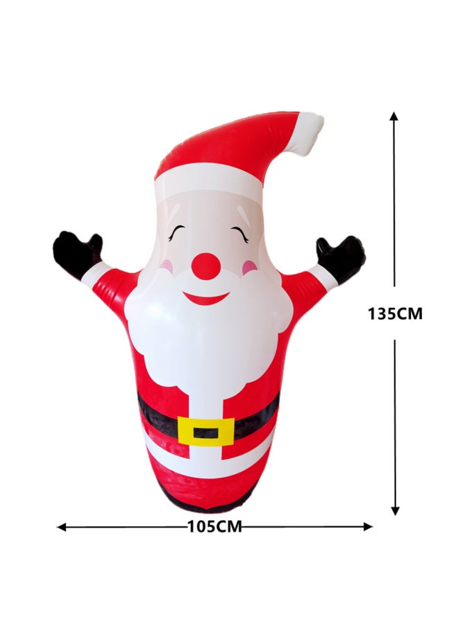 Loquat Cross Border Snowman Santa Claus Toy Tumbler  Pumpkin Man Party Decoration Gas Model-Color:Santa Claus Tumbler B - Image 1