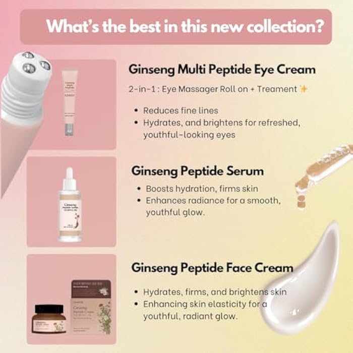 GLAMFOX Ginseng Peptide Anti-Aging Face Cream, with 86% Ginseng Extract, 9x Peptides, 5x Ceramides - Image 5