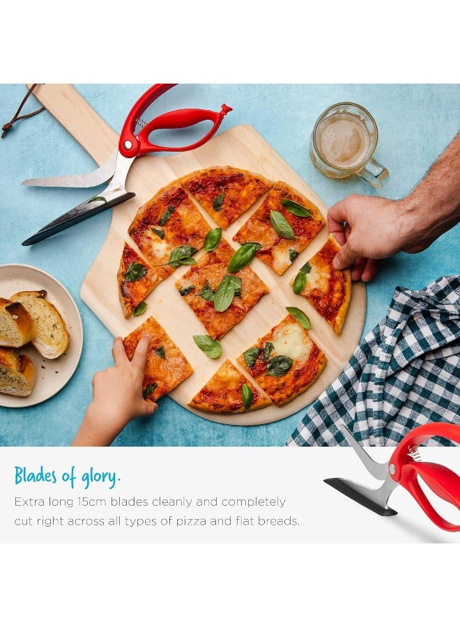 Dreamfarm Scizza | Non Stick Pizza Scissors With Protective Server | Stainless Steel Pizza Cutter Scissors | All In One Pizza Slicer And Pizza Server | Easy To Use And Easy To Clean Pizza Cutters | Black  - Image 3
