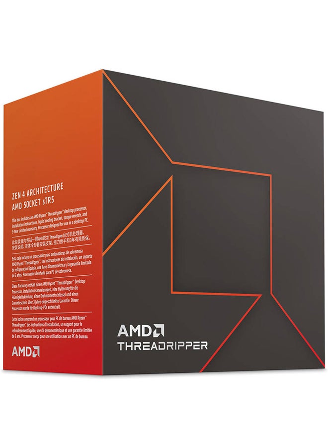 Ryzen Threadripper 7970X 4GHz sTR5 Processor, 32 Cores & 64 Threads, 5.3GHz Max Turbo Frequency, 128MB L3 Cache, 4CH-DDR5-5200 ECC Memory Max. 1TB, AMD Zen 4 Arc Grey