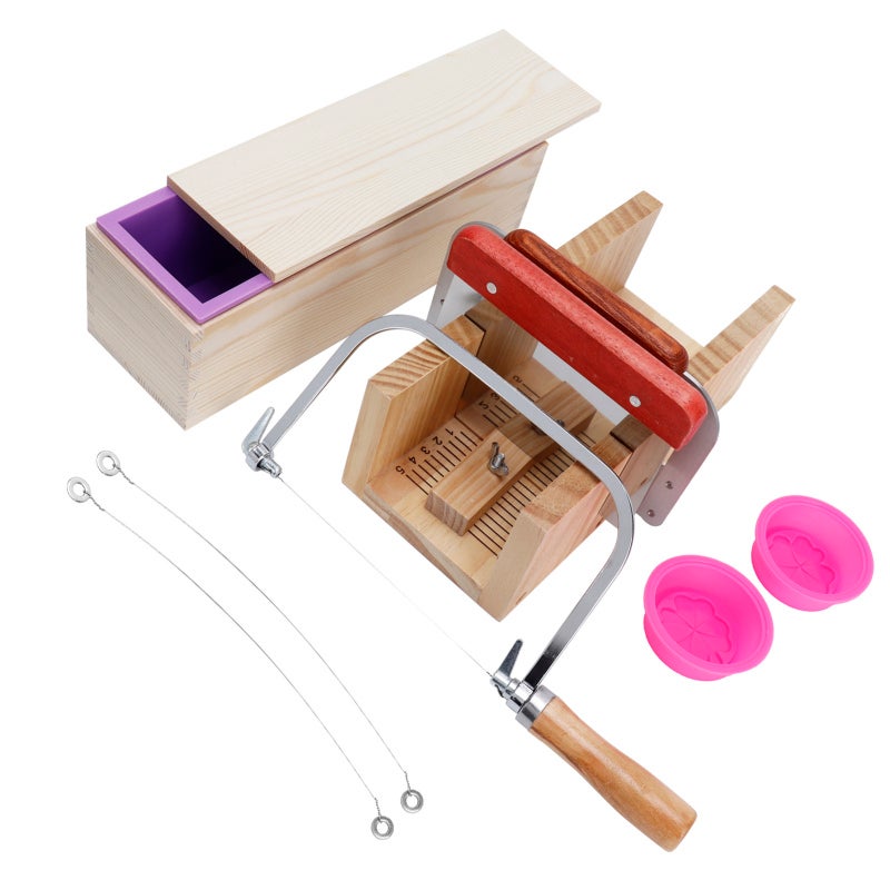 Multi-Function Silicone Soap Molds: 0.5-8cm Scale Marks Wire Cutter - Reusable Non-Stick -40°C To 220°C Safe For DIY Soap Making Candle Baking - Image 3