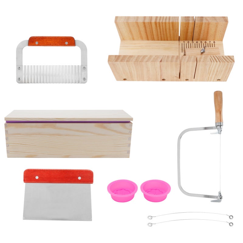 Multi-Function Silicone Soap Molds: 0.5-8cm Scale Marks Wire Cutter - Reusable Non-Stick -40°C To 220°C Safe For DIY Soap Making Candle Baking - Image 2