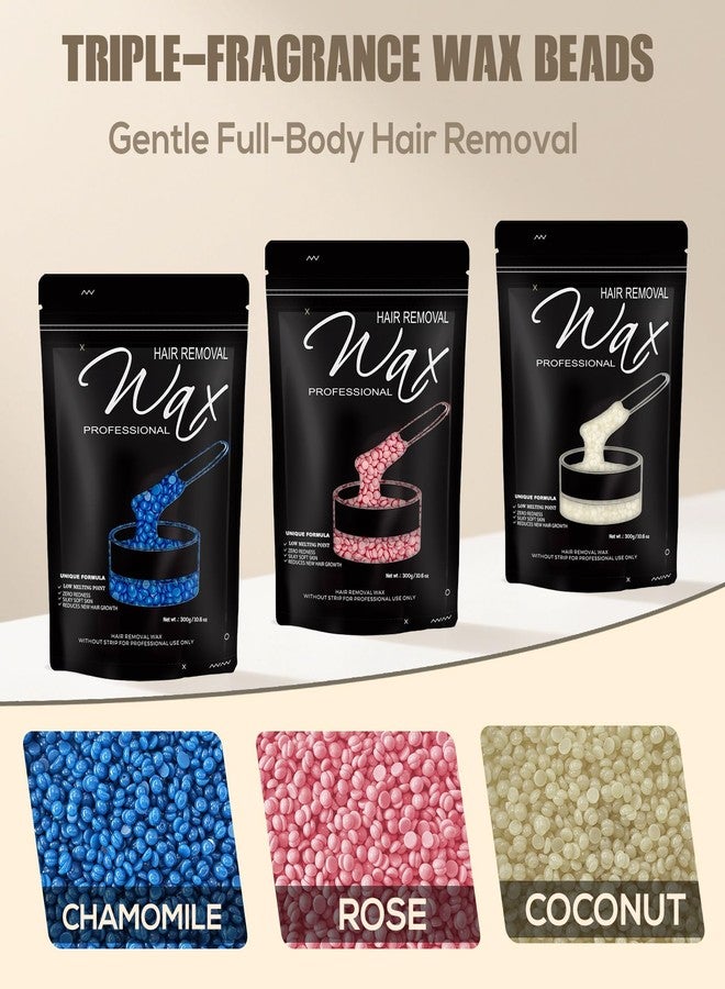 FEAMIRIA 900g / 2lbs Wax Beads, Hard Wax Beads for Brazilian Bikini & Coarse/Stubborn Hair with 3 Go-To Scents,Wax Beads for Hair Removal At-Home Waxing on Bikini,Face, Legs,Body - Image 2
