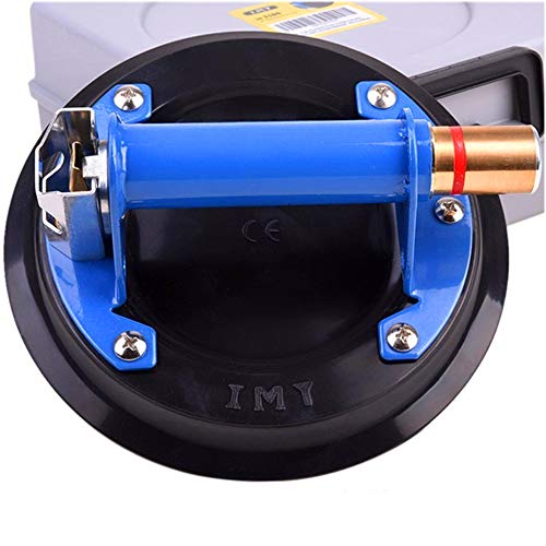 IMT 8" Metal Suction Cup for Glass, Vacuum Pump Suction Cups to Lift Large Glass, with Metal Handle and Brass Pump, 265lbs Load Capacity - Image 1