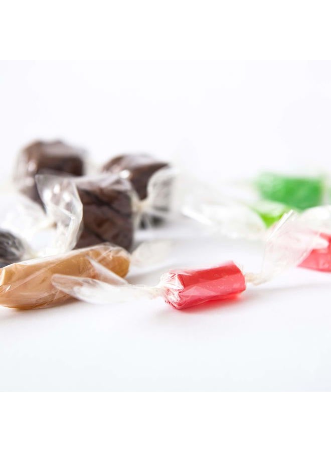 Crinklee Clear Caramel, Candy and Chocolate Wrappers, Natural Cellophane, 1000 Square Sheets, 5x5 Inches - Image 4