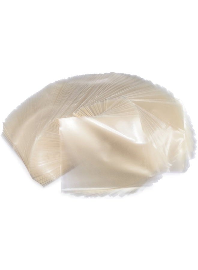 Crinklee Clear Caramel, Candy and Chocolate Wrappers, Natural Cellophane, 1000 Square Sheets, 5x5 Inches - Image 1