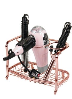 Hair Dryer and Styling Tools Organizer Holder Bathroom Organizer for Hair Straightener and Dryer Color Rose Gold