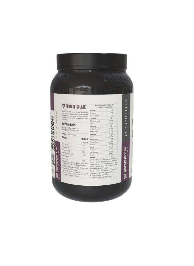 Sharrets Pea Protein Isolate Powder 1Kg - Unflavored - Perfect For Vegan Athletes And Bodybuilders.  - Image 2