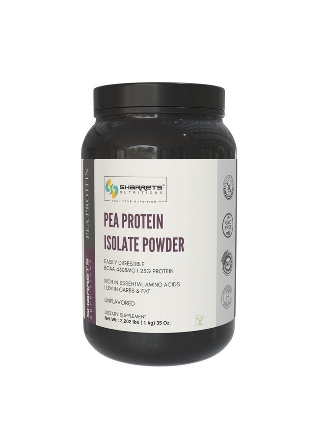 Sharrets Pea Protein Isolate Powder 1Kg - Unflavored - Perfect For Vegan Athletes And Bodybuilders.  - Image 1