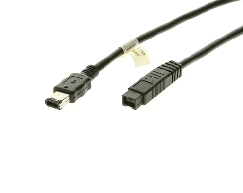 CABLEMAX 9-pin to 6-pin FireWire 800 - FireWire 400 Cables 6ft. - Image 2