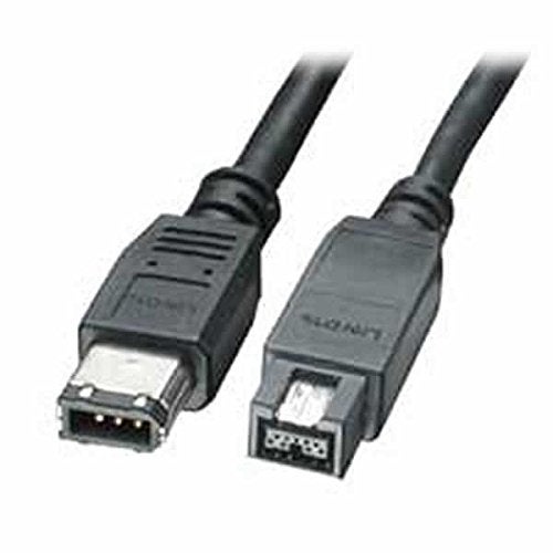 CABLEMAX 9-pin to 6-pin FireWire 800 - FireWire 400 Cables 6ft. - Image 1