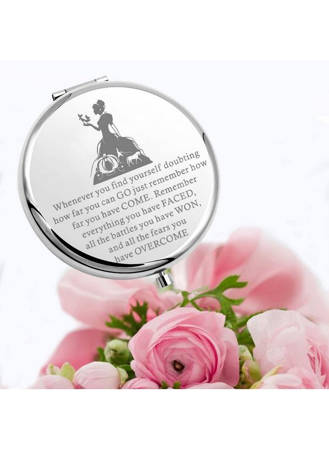 Lywjyb Birdgot مرآة مكياج مستوحاة من الأفلام هدية خرافية مرآة مكياج مضغوطة ملهمة لها (مرآة سندريلا) - Image 5