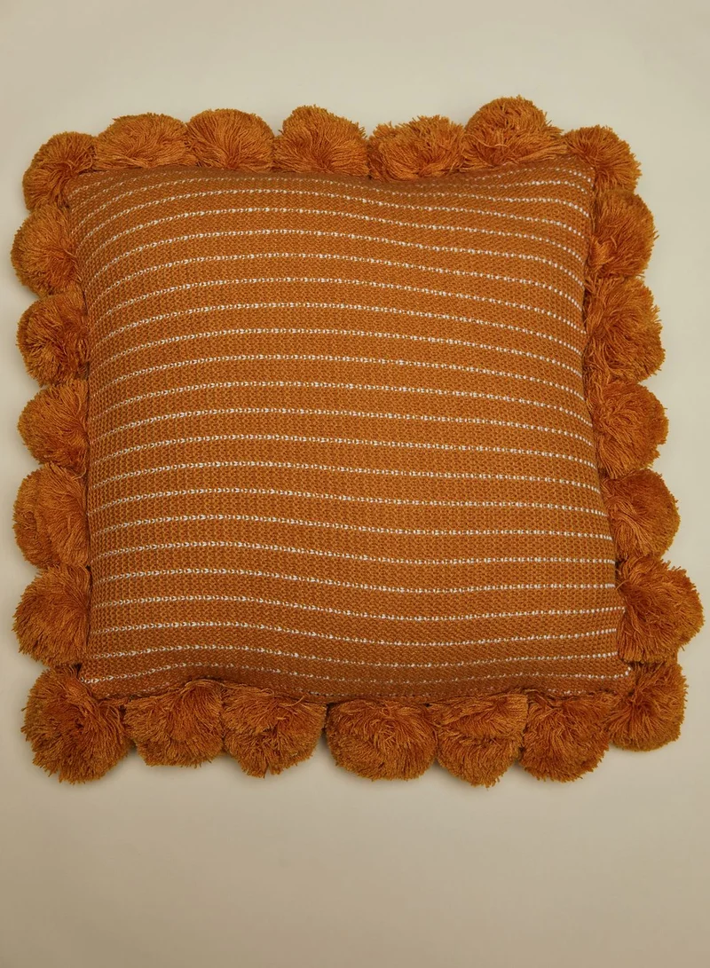AURORA Pom Pom Cushion With Insert 45X45Cm