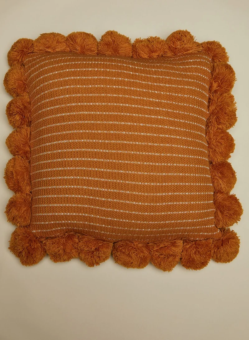 AURORA Pom Pom Cushion With Insert 45X45Cm