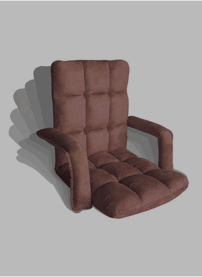 Cady One Camping floor chair sponge padded with velvet quality, with adjustable back  - Image 4