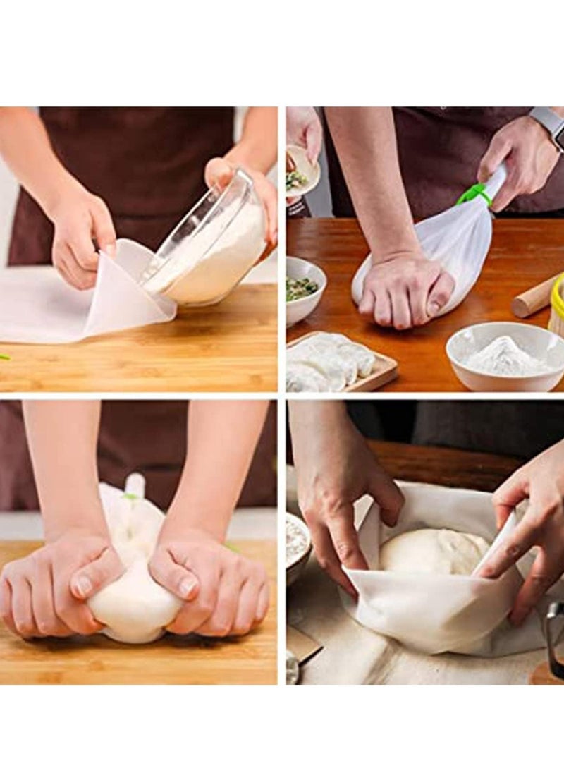 Mmmon - Silicone Kneading Dough Bag for Kitchen Tool,Versatile Dough Mixer for Bread,Pastry,Pizza Tortilla, Premium Silicone Bakeware,Multifunctional Food Storage Container Cooking Tool - Image 1