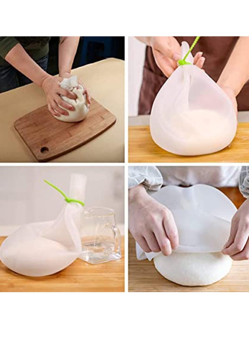 Mmmon - Silicone Kneading Dough Bag for Kitchen Tool,Versatile Dough Mixer for Bread,Pastry,Pizza Tortilla, Premium Silicone Bakeware,Multifunctional Food Storage Container Cooking Tool - Image 1