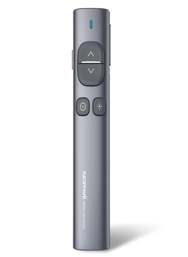E029 Norwii N96s Wireless Spotlight Presentation Remote Rechargeable Type A-32GB UDisk Receiver Digital & Physical Laser Pointer Presenter for LED LCD TV Air Mouse,Timer, Highlight, Magnify Win/Mac - Image 1