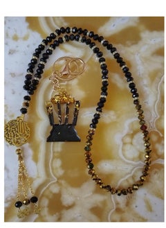 Set  ( Ramdan Gift) Unisex Islamic of Rezen & Crystal Rosary Black * Golden   99 & Key Chain - pzsku/Z56DDB90AC99CFE68CB95Z/45/_/1740202965/947fde6f-6a07-4d90-8c13-c9fdfb6eca94