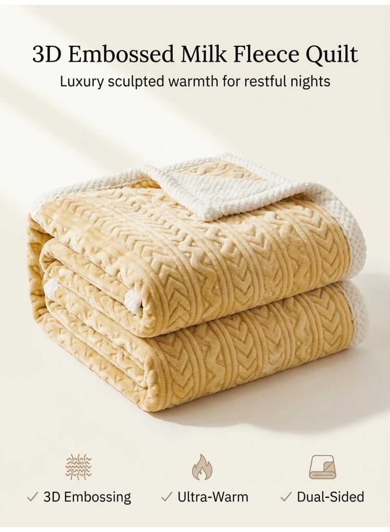 Cozy 3D Carved Warm Comfort Throw - Image 1