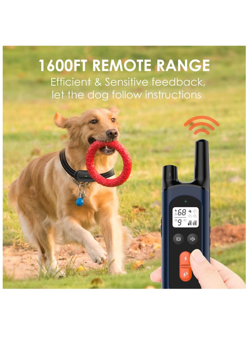 Shock Collar Dog Training Collar with Remote for Medium Large Dogs, Rechargeable Dog Shock Collar with Shock Vibration Beeps Modes IPX7 Waterproof Range up to 1600Ft - Image 4