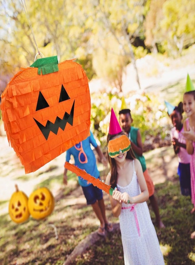Kidepoch Halloween Pumpkin Pinata for Theme Party Favor, Party Supplies with Smile (11.81 x 15.75 x 4.14 Inches) - Image 3