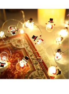 PAMEER Snowman LED Lights Star LED Lights, Black Hat Snow Man Fairy String Lights Christmas Decoration, Xmas Tree Fairy String Lights, Merry Christmas Fairy Lights, Indoor & Outdoor Décor, Battery Operated  - Image 2
