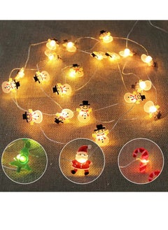 PAMEER Snowman LED Lights Star LED Lights, Black Hat Snow Man Fairy String Lights Christmas Decoration, Xmas Tree Fairy String Lights, Merry Christmas Fairy Lights, Indoor & Outdoor Décor, Battery Operated  - Image 4
