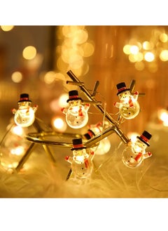 PAMEER Snowman LED Lights Star LED Lights, Black Hat Snow Man Fairy String Lights Christmas Decoration, Xmas Tree Fairy String Lights, Merry Christmas Fairy Lights, Indoor & Outdoor Décor, Battery Operated  - Image 5