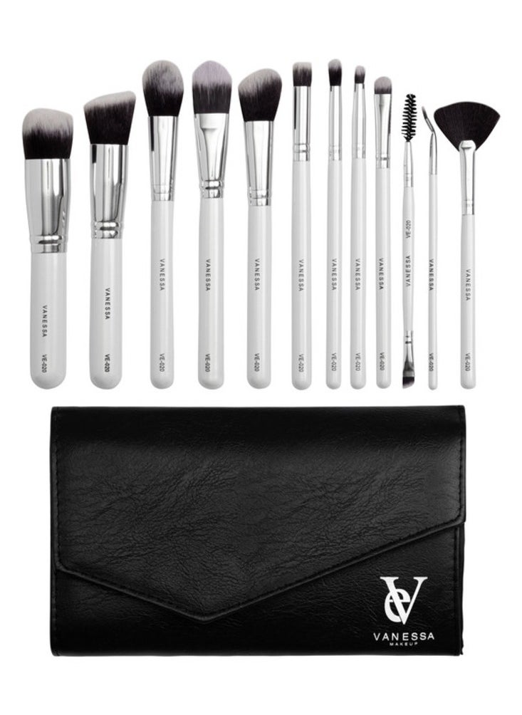 VANESSA MAKEUP - Makeup Brush 12 Pieces Set - Image 1