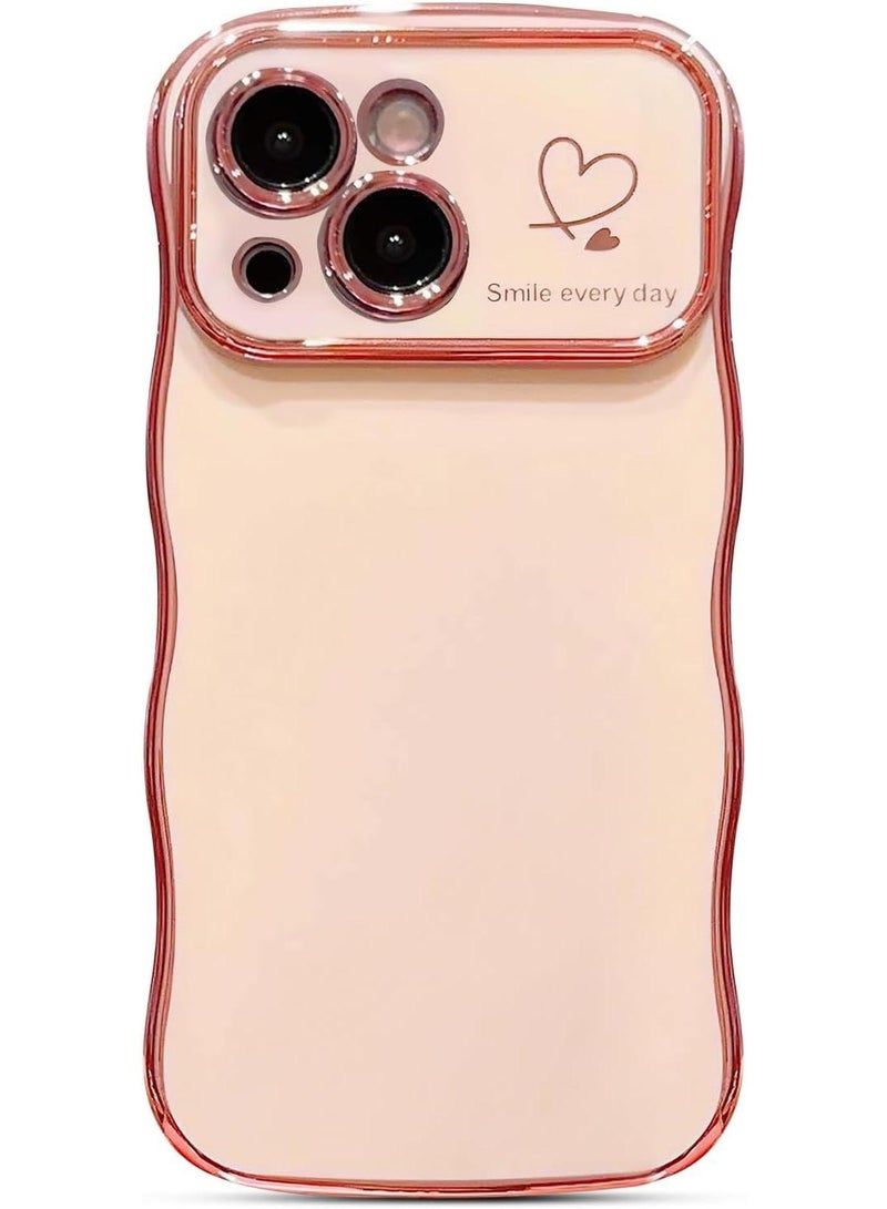 Y&D Suitable For Iphone 14 Electroplated Love Large Window Wave Drop Resistant Phone Case - Image 1