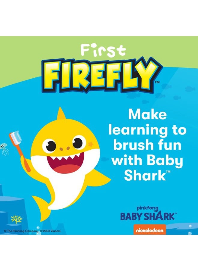 Firefly First Firefly Training Light Up Toothbrush, Baby Shark, Yellow - Image 2
