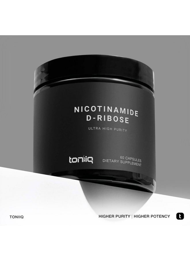 Toniiq - Ultra High Potency 1400mg NAD Supplement - NAD Booster Nicotinamide Riboside Supplement - NAD+ Nicotinamide B3 Blend with D-Ribose, Niacin -with RiaGev - 3rd Party Tested (60 Count (Pack of 1)) - Image 1