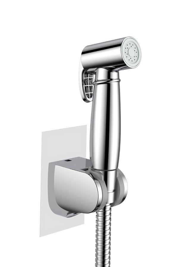 ايست من نون بخاخ بيديه يدوي للمرحاض - تحكم قابل للتعديل في ضغط الماء لغسل المنطقة الحساسة، صنبور بيديه من بلاستيك ABS مطلي بالكروم، حفاضات قماشية لغسل الأطفال - Image 2