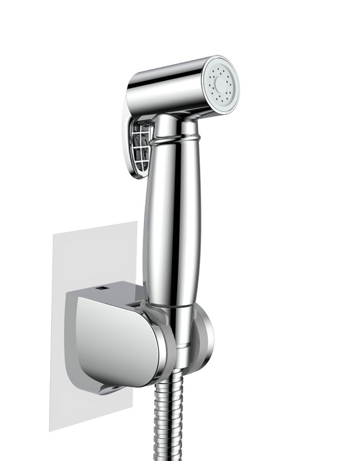 ايست من نون بخاخ بيديه يدوي للمرحاض - تحكم قابل للتعديل في ضغط الماء لغسل المنطقة الحساسة، صنبور بيديه من بلاستيك ABS مطلي بالكروم، حفاضات قماشية لغسل الأطفال - Image 1