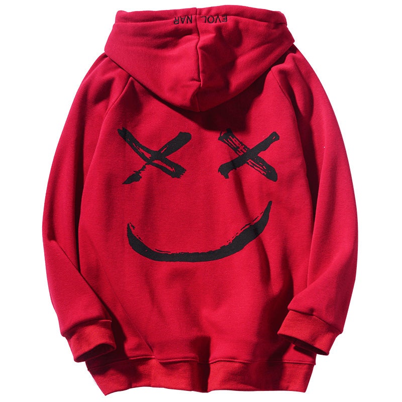 Unisex Couple Hoodie Oversized Streetwear Black and White - Image 5