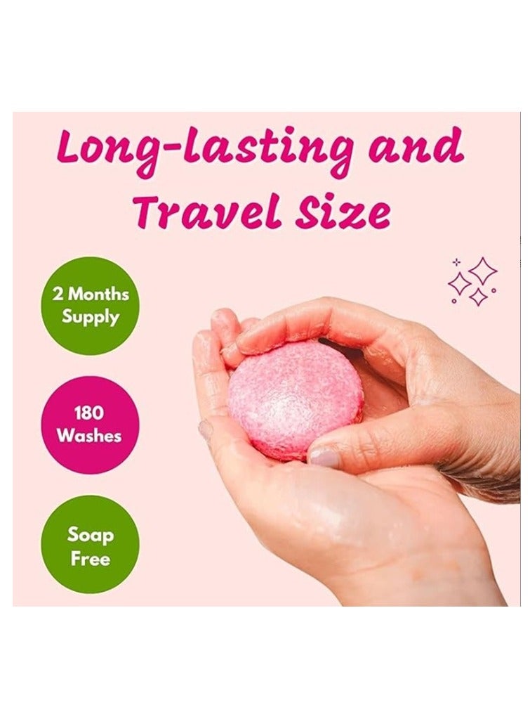 MIAOFUTONG Rose Shampoo Soap For Hair Washing 60g With Cleaning And Oil Control - Image 2