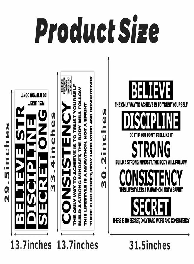 إيزما ملصقات حائط للصالات الرياضية، ملصقات حائط للياقة البدنية، ملصقات جدارية فنية قابلة للتقشير واللصق، اقتباسات تحفيزية، للمنزل، صالة الألعاب الرياضية، غرفة اليوجا، ديكورات المكتب، ملصقات حائط ملهمة، تمارين رياضية، جداريات من الفينيل - Image 4