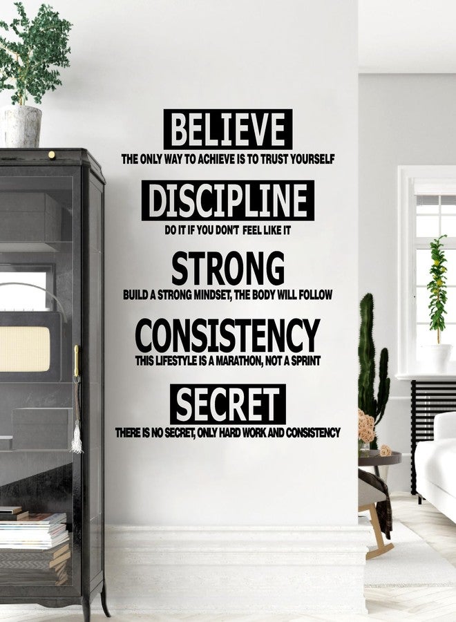 إيزما ملصقات حائط للصالات الرياضية، ملصقات حائط للياقة البدنية، ملصقات جدارية فنية قابلة للتقشير واللصق، اقتباسات تحفيزية، للمنزل، صالة الألعاب الرياضية، غرفة اليوجا، ديكورات المكتب، ملصقات حائط ملهمة، تمارين رياضية، جداريات من الفينيل - Image 3