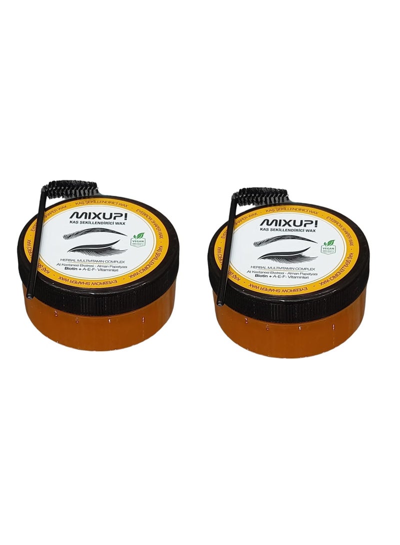 عبوتين من مزيج الشمع لتحديد الحواجب