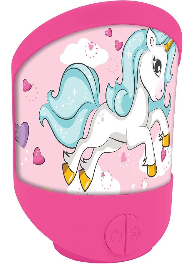 Lexibook Unicorn Night Light NLJ20UNI for Kids Room, Soft LED Bedside Lamp with Gentle Glow, Battery Operated Portable Night Light, Decorative Bedroom Lighting for Boys and Girls, Cute Unicorn Sleep Light for Comfort and Nighttime Security - Image 2