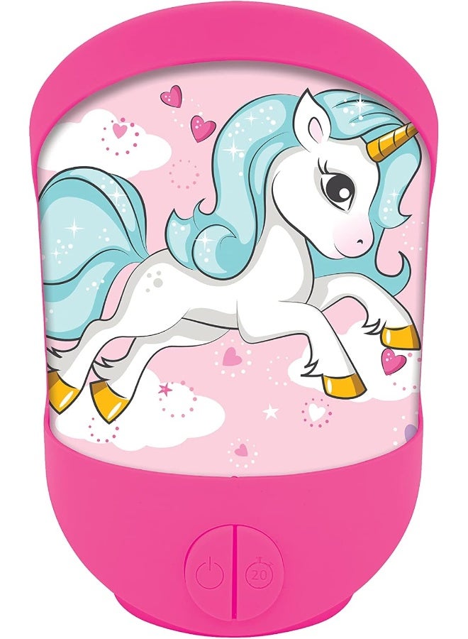 Lexibook Unicorn Night Light NLJ20UNI for Kids Room, Soft LED Bedside Lamp with Gentle Glow, Battery Operated Portable Night Light, Decorative Bedroom Lighting for Boys and Girls, Cute Unicorn Sleep Light for Comfort and Nighttime Security - Image 1