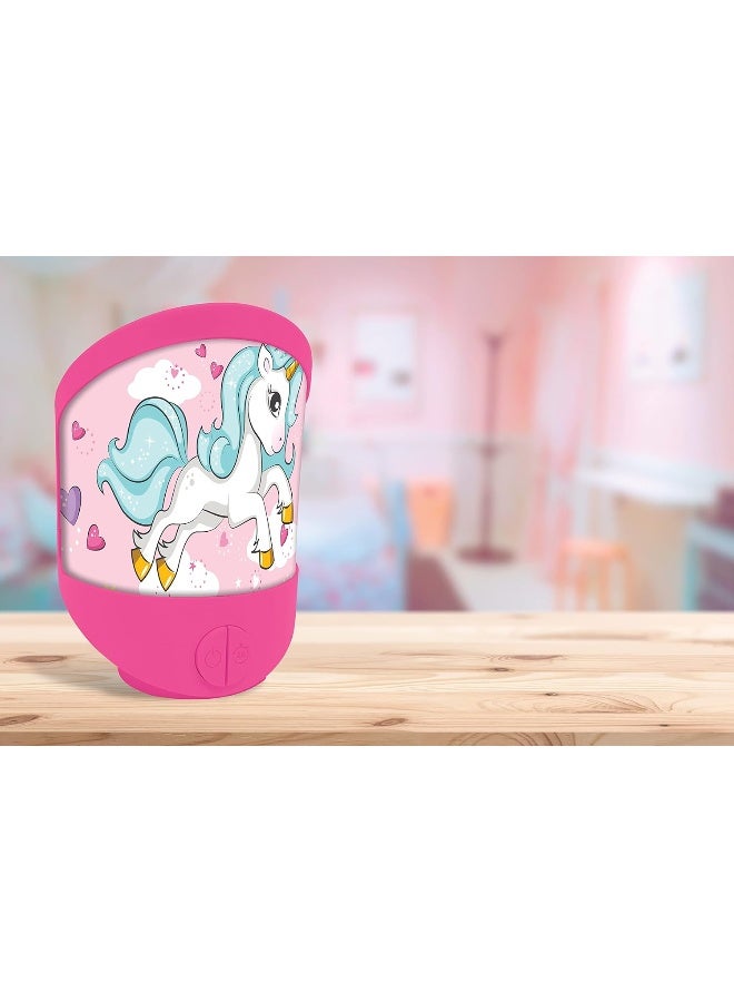Lexibook Unicorn Night Light NLJ20UNI for Kids Room, Soft LED Bedside Lamp with Gentle Glow, Battery Operated Portable Night Light, Decorative Bedroom Lighting for Boys and Girls, Cute Unicorn Sleep Light for Comfort and Nighttime Security - Image 5