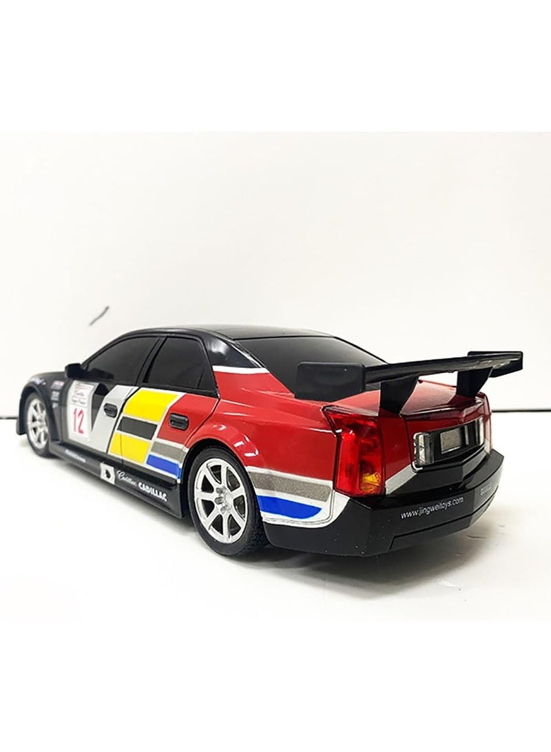 The Toys Home Licensed Cadillac CTS‑V RC Race Car – 1:18 Scale 4‑Function Remote Control with Working Head/Tail Lights, Requires 6×AA (Not Included), 3 Color Mix, Gift Window Box – Kids & Collectors Ages 6+ - Image 4
