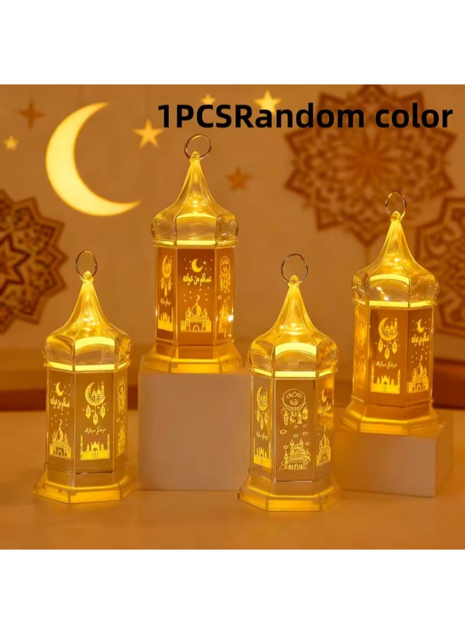 1pc Ramadan LED Electronic Candle Wind Lamp - Image 4