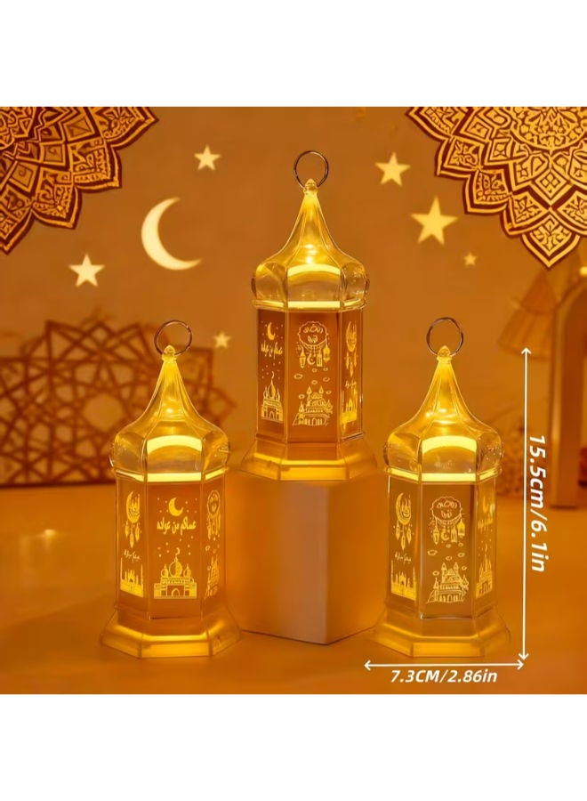 1pc Ramadan LED Electronic Candle Wind Lamp - Image 3