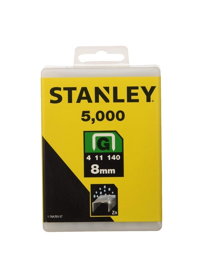 Stanley 1-TRA705T 8mm Heavy-Duty Staple Pin with Crown 11.4mm - 5000 Psc/Pack  - Image 1