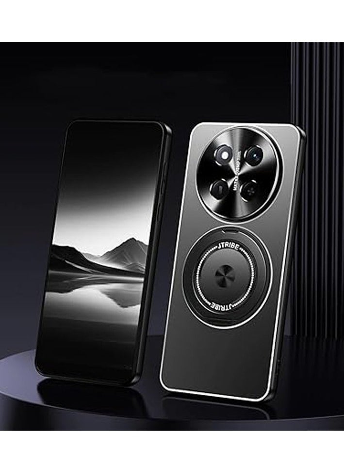 General - Case Compatible with Honor X9c 5G/X60 Pro, Metal Matte Case [Compatible with Mag-Safe], Camera Lens Protection Shockproof Slim Phone Case Cover with 360 Rotatable Ring Stand - Image 1