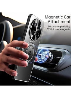 General Case Compatible with Honor X9c 5G/X60 Pro, Metal Matte Case [Compatible with Mag-Safe], Camera Lens Protection Shockproof Slim Phone Case Cover with 360 Rotatable Ring Stand  - Image 2
