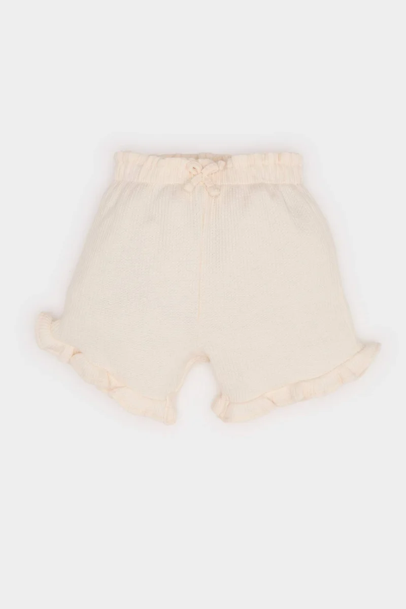Defacto Baby Girl Regular Fit Waffle Shorts